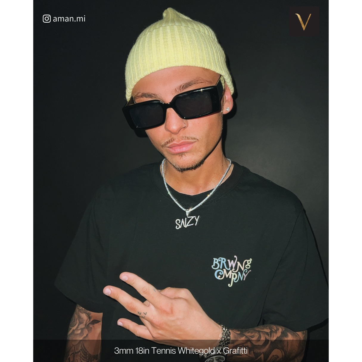 3mm Tennis Chain Silver