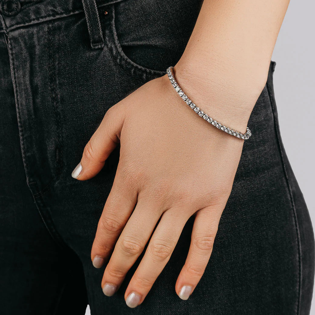 3mm Tennis Bracelet Silver