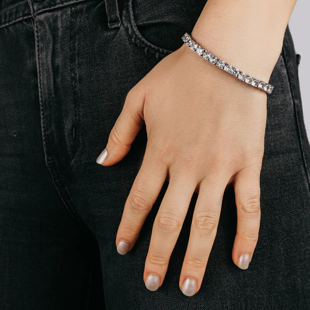 5mm Tennis Armband Silber