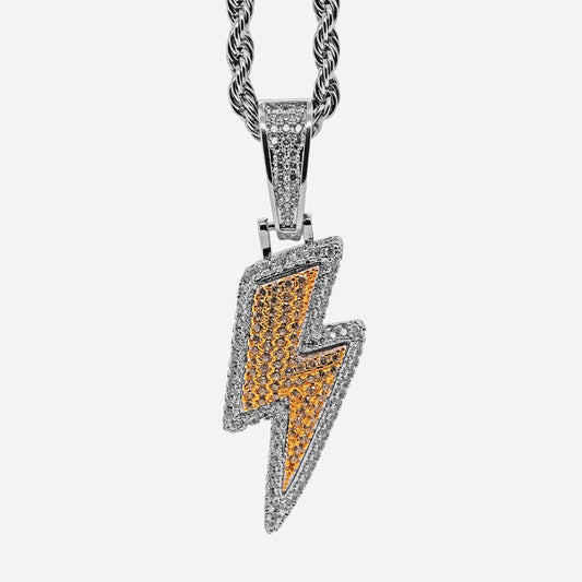 Blitz Anhänger Gold/Weißgold