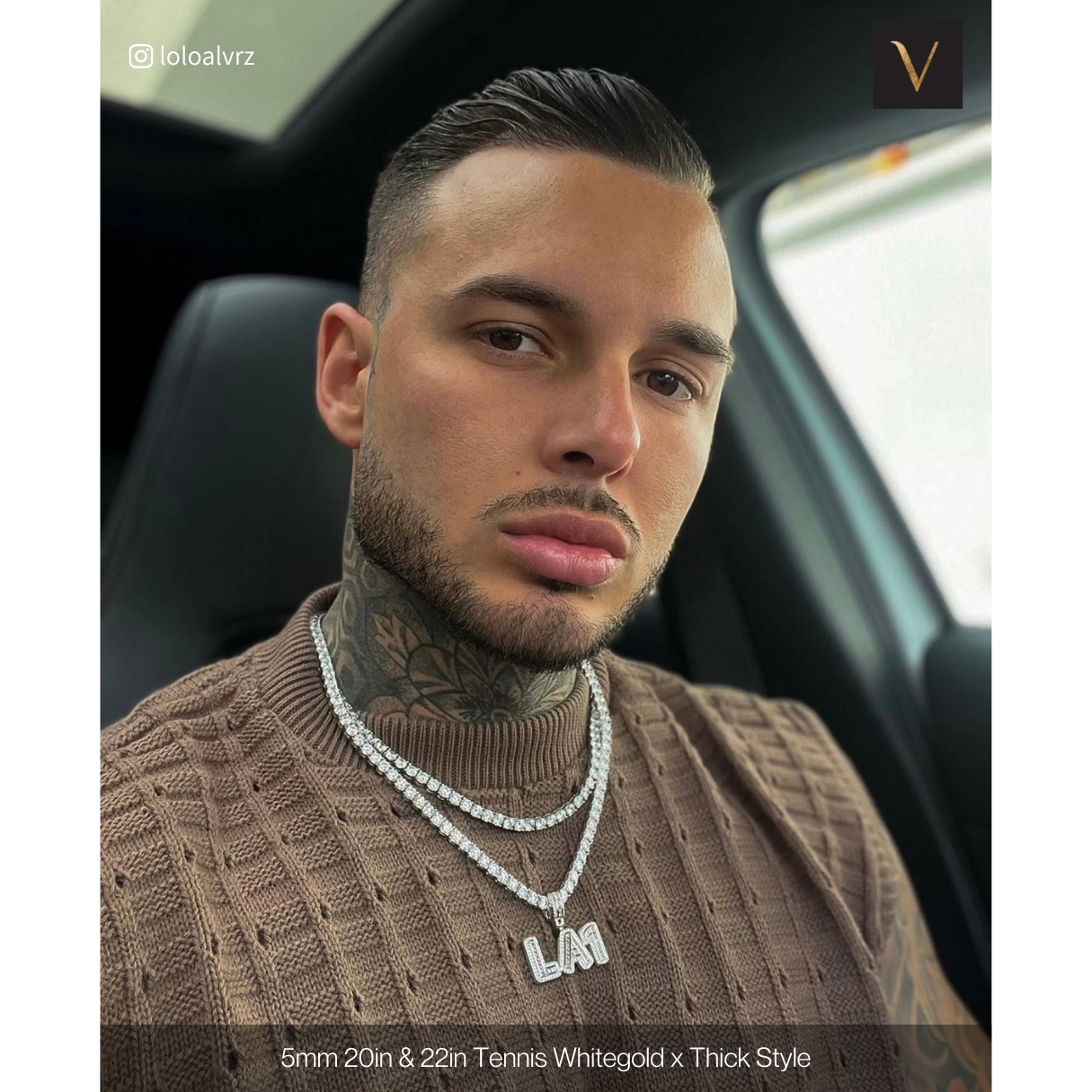 Thick best sale tennis chain