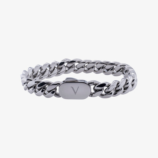 10mm Cuban Link Bracelet Whitegold