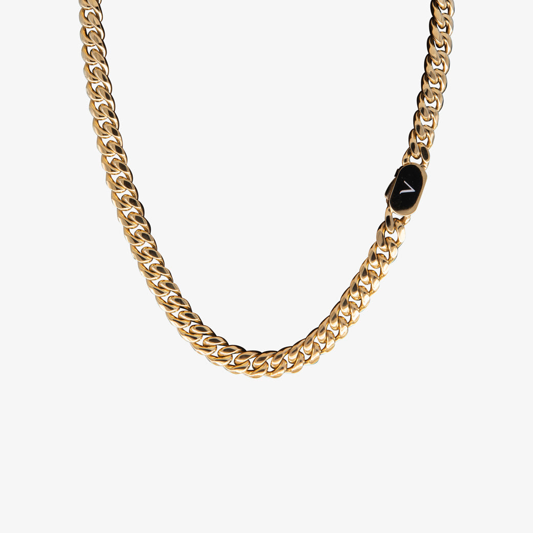 Cuban Link Halskette 10mm Gold