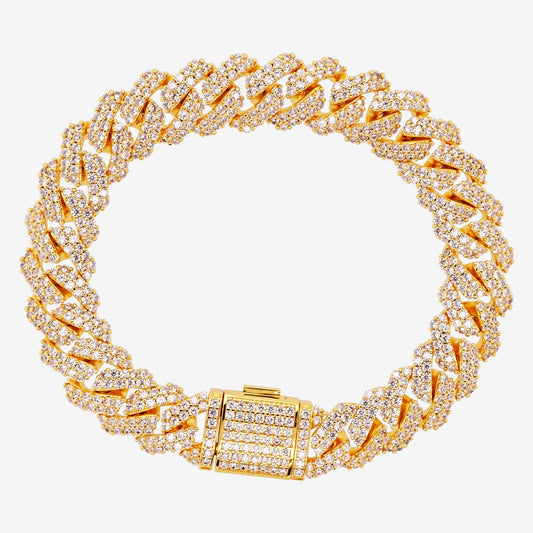 12mm Prong Armband Gold