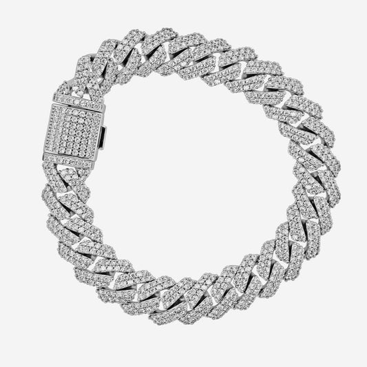 12mm Prong Bracelet Whitegold
